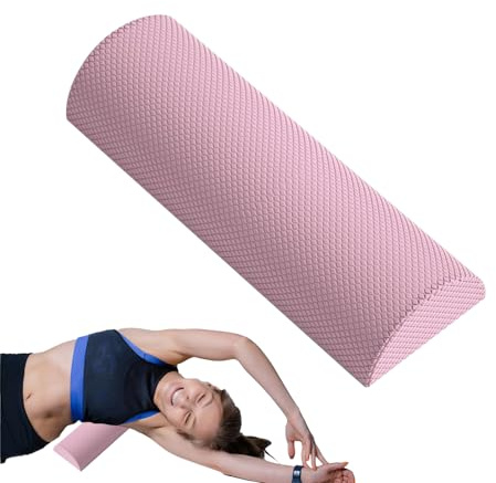 Rodillo De Media Espuma De Entrenamiento - Herramienta De Masaje Sin Deslizar, Ayuda De Fisioterapia | Rodillo De Soporte De Medio Círculo Portátil De Alta Densidad, Estabilizador De Balance Para