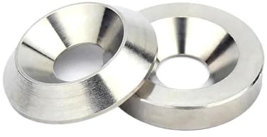 10 arandelas avellanadas de acero inoxidable 304, arandelas de copa M3, M4, M5, M6, M8 y M10, juntas cónicas planas (sólidas, cóncavas y convexas)(M5x18x3.5)