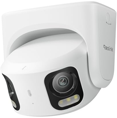 Reolink PoE Kamera aussen, 16MP Dual-Objektive 180° Blickwinkel, RP-PCT16MD | Professional Series PoE-Kamera mit Farb-Nachtsicht, Bewegungsverfolgung, Perimeterschutz, KI-Videosuche, Smart Erkennung