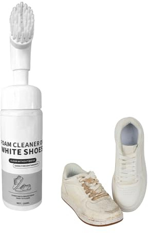 Rengörare 150 Milliliter Rengöringsskumspray Med Inbyggd Borste | Vit Rengöringsprodukt Till Sneakers För Maskin, , Inredning, Badrum, Duschar, Möbler, Sofa, Tvätt,