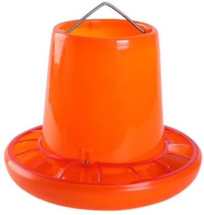 Sharplace Automatischer Hühnerfutterspender, Geflügelfutter, Futtereimer, Rasen, kein Abfall, Bauernhof, mit Tragegriff, für Gänse, Tauben, kleine und, Style C