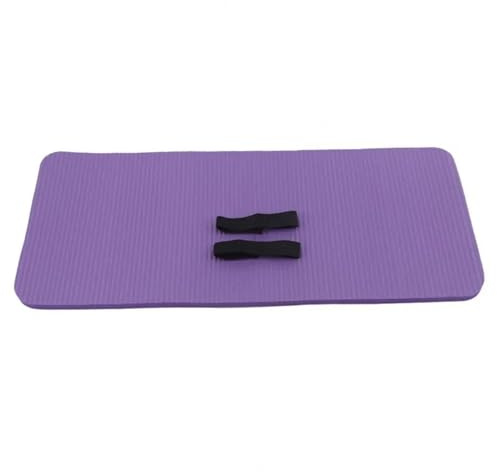 Yogamatta yogamatta halkfri fitnessträning med bärrem träning pilatesmattor för hem (lila)