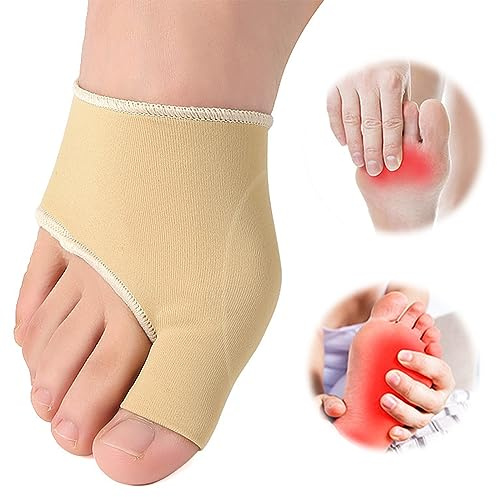 okalabandee 2 Pièces Chaussettes Valgus, Chaussettes Hallux Valgus Avec Protection En Gel, Soulage Pendant Marche, Réutilisable, Bandage Elastique et Doux pour Femmes et Hommes