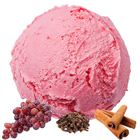 Glühwein Geschmack Gino Gelati Eispulver für Speiseeis Softeispulver Speiseeispulver (333 g)