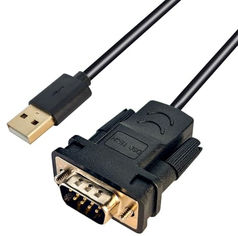 DSD TECH Adapter Kabel USB zu RS232 Seriell DB9 SH-RS232A Adapterkabel mit FTDI FT232 Chip für Windows, Linux, Mac OS (5.9FT / 1.8M)