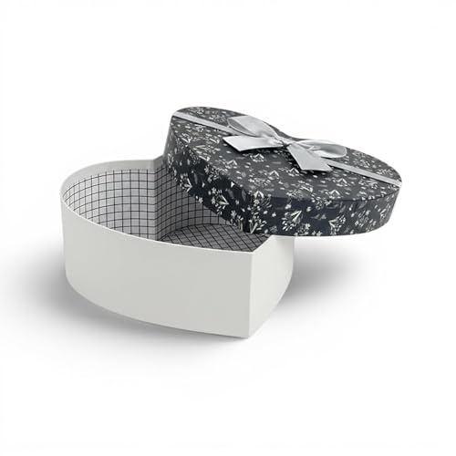 Emartbuy presentation presentask Hearts - Grey / Floral