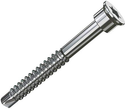 Terrassenbohrschraube SopaBohrFix Ø 4,8 x 48 mm 150 Stück Torx 25 - für das Verschrauben von Terrassendielen/Hölzern auf allen Alu Unterkonstruktionen bis 2,5 mm Wandstärke