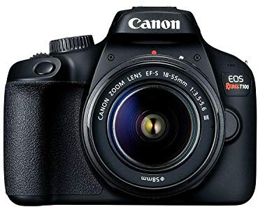 Canon EOS Rebel T100 / 4000D DSLR Camera (w/ 18-55 III) (Renewed)