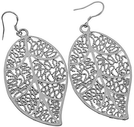 Ohrringe Silber 925 Ohrhänger H0785 edel, Damenohrringe Blätter