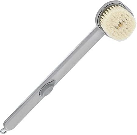 Fowybe Cepillo Mango Largo para Ducha - Cepillo baño para Espalda,Masaje baño con cerdas Suaves, Ducha y fregador baño para Lavar, cepillar y Fregar