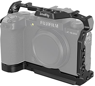 SMALLRIG X-S20 Cage Kamerakäfig für FUJIFILM X-S20 Camera, Vollkäfig aus Aluminiumlegierung, mit Schnellwechselplatte für Arca-Swiss, für Fotografie, Aufnahme, Videokünstler – 4230