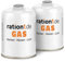 ration1 Gaskartuschen Schraubventil 2x 450 g, Campingkocher Gaskartusche, EN 417 Schraubkartusche, Ventilkartusche Schraubverschluss, Butangas Propan Gas Kartusche Gaskocher, Camping, Outdoor Survival
