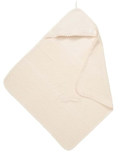 Koeka Baby Einschlagdecke - Für Babyschale - Für Wippe - Für Kinderwagen - Ideal Für Unterwegs - Elba - Luftige Baumwolle - Waschbar - Naturel - 100x100 cm