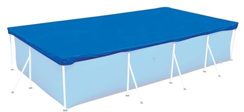 Lona de piscina de 410 x 225 cm de diámetro, resistente a los rayos UV y al desgarro, lona solar para piscina, cubierta de lluvia, cubierta gruesa para piscinas sobre el suelo