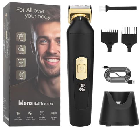 Groin Hair Trimmer Electric Manscape Trimmer For Men Trimmer For Pubic/Body/Groin Grooming Body Groomer