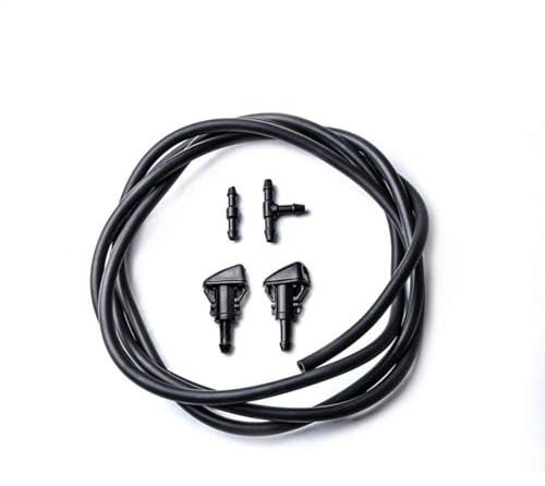 Boquillas de limpieza de parabrisas – Juego de boquillas de lavado de coche, boquillas de pulverización para parabrisas de coche, 2 metros para parabrisas con aspersor, manguera de líquido, junta de