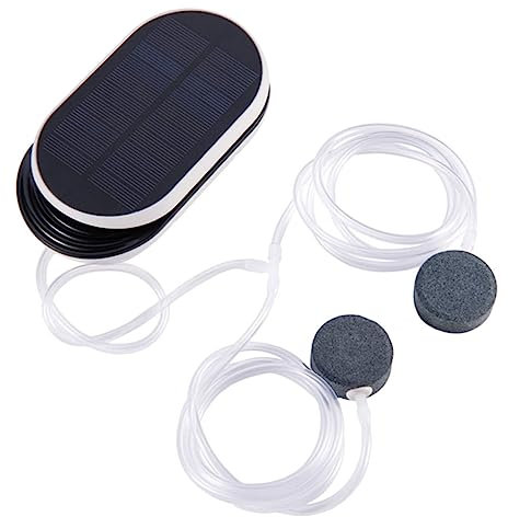 YARNOW 1 Stück Solar-sauerstoffbelüfter Sonnenbetriebene Teichluftpumpe Solarenergie-teichbelüfter Zur Sauerstoffanreicherung Solar-sauerstoffpumpe 15 Stunden Laufzeit