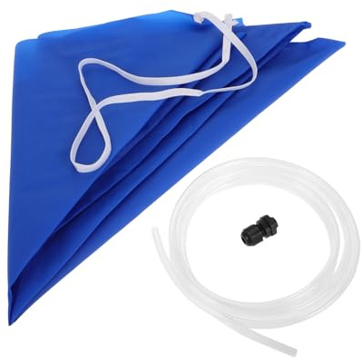 TEHAUX Housse de Nettoyage Protection Étanche L'eau pour Climatiseur Mural en Peva Bleu Outil de Nettoyage pour Maison et Hôtel