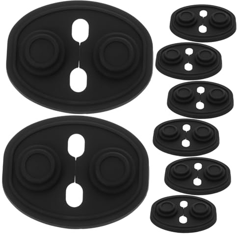 Garneck 8pcs Silicone Car Door Lock Covers Noise Reduction Vibration Dampening Protective Pads Fit Absorption Mats for Vehicle Door Latches