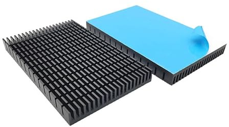 HKVTVCYPYA 150 * 90 * 15MM/150 * 82 * 15MM Aluminium-Elektroradiator-GPU-VRAM-Backplate kompatibel mit RTX 3080 3090 Grafikkarte VGA(150-93-14.6MM-BK)