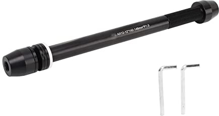 Sgancio Rapido Bici Perno Passante MTB Mozzo Posteriore, Asse Regolabile Alluminio CNC 142-148mm, Design Due Stadi - Facile Installazione, Alta Precisione, Compatibile con