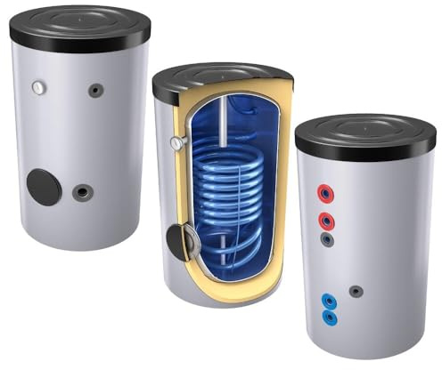 160 L Warmwasserspeicher mit 1 Wärmetauscher inkl. Isolierung