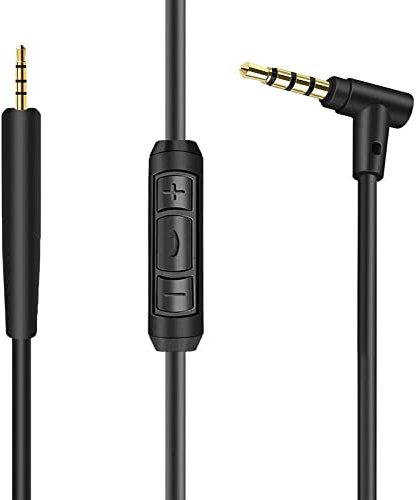 BINGLE 2.5mm to 3.5mm Replacement Audio Cable for Bose 700 QC45 QC35 | 2.5mm to 3.5mm Wire Inline Mic/Remote Control for Bose 700 QC Ultra QC45 QC35 35II QC25, OE2 & OE2i, JBL E45/55BT E65BTNC