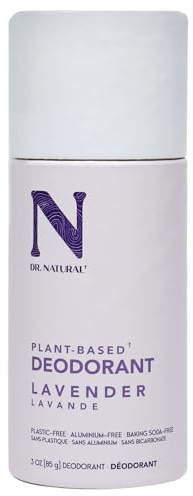 Dr. Natural Deodorant Stick - Baking Soda and Aluminum Free Deodorant - Natural Deodorant for Sensitive Skin - Lasting Freshness - Lavender - 64 g