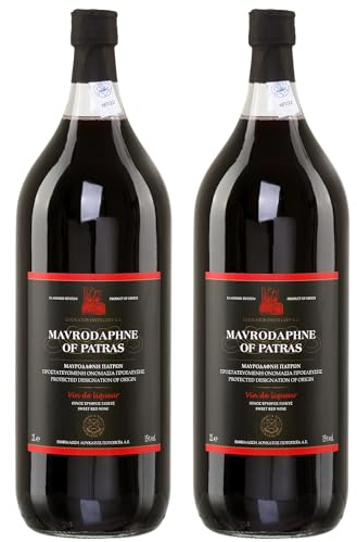 Mavrodaphne aus Patras 2x 2,0l Loukatos Likörwein rot | 15% Vol. | + 20ml Jassas Olivenöl