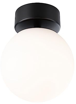 Paulmann 71072 LED Deckenleuchte Selection Bathroom Gove IP44 3000K 900lm 230V 9W Schwarz matt, Satin Badleuchte