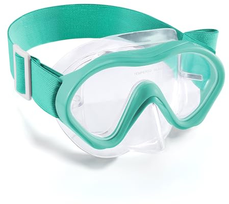Aegend Kids Swim Goggles Snorkel Diving Mask with Nose Cover for Kids 3-15, Knitted Fabric Strap, Anti-Fog 180° Clear View No Leak