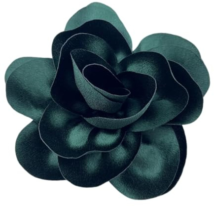 Kabelife Damen Seide Blume Brosche, Blume Ansteckblume, Blume Haarspange, Haarclip Blume, Rosen Haarnadeln Haarblume Haarblüte Haarschmuck 14CM