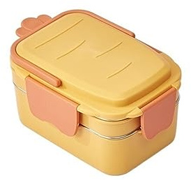 CHDWEY Fiambrera térmica Lunch Box For Double Layer Cute Bento Portable Camping Picnic Kitchen Food Container