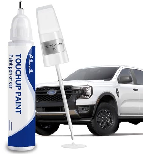 Oxford White(YZ/Z1/M6887) Touch Up Paint for Ford -Exact Match–Chips and Nicks Car Paint Scratch Repair Kit Automotive Paint Pen for F-150/Mustang/Transit/Explorer/Ranger/Escape/Edge