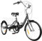 CuCummoo Dreirad für Erwachsene, 20 Zoll 3 Räder 8 Gang Adult Tricycle Comfort Fahrrad mit EinkaufsKorb Erwachsenendreirad Dreirad Fahrrad für Outdoor Sport Einkaufen
