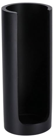 TENDANCE - Distributeur Cotons demaquillants polyresine - Noir
