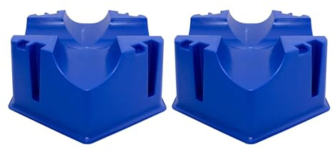 Gewa Cavaletti Mini Cube - Soporte de barra para trabajos en el suelo, 2 unidades (azul, 2)