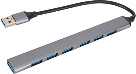 XUXHOU USB 3.0 - Hub adaptador 7 en 1 para dispositivos conectados USB Flash Drive para ratón inalámbrico teclados