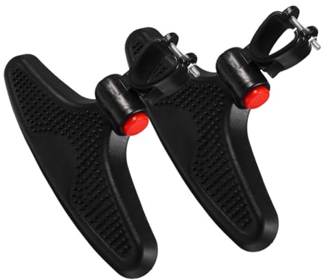 2 Stück Kinderwagen Fußpedale als Ersatz, Kunststoff, Schwarz | Kinderwagen Ersatzpedal, Fußpedal für Kinderwagen, Zubehör für Kinderwagen, Komfortable Fahrt