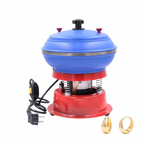 Machine à Polir Bijoux, Polisseuse Vibratoire Tumbler Pour Métal Et Pierres, Débureuse Petites Pièces, Baril En Caoutchouc, Compact Et électrique
