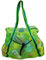 Leberna Grand sac de plage pliable léger et résistant en maille pour jouets, Vert, Taille unique