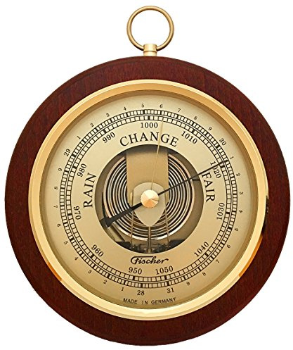 Fischer Barometer Pascal, Brass-Mahogany 6.7 / 170 mm - 1436R-22 (Display English)