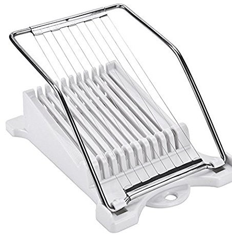 Luncheon Meat Slicer - Design for Cheese,Boiled Egg,Fruit,Food Cutter Canned Meat Slicer with 10 Cutting Wire in Stainless Steel
