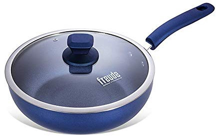 Acciaio al carbonio Wok - Pre-stagionato - Superficie tutto naturale - Lavabile in lavastoviglie - Forno Cassetta di sicurezza - Cassetta di sicurezza induzione - Made in the Wok