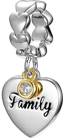 CHAMOON® Charms 925 Sterling Silber Schmuck-Anhänger für CHAMOON Damen Lederarmbänder | Charms sitzen rutschfest auf dem Armband | Rhodinierung schützt vor Verfärbung & sorgt für tollen Glanz