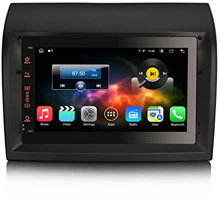 Erisin 8-Kern Android 14 Autoradio Mit GPS Navi für FIAT Ducato Citroen Jumper Peugeot Boxer 7 Zoll Touchscreen Unterstützt DAB+ Kabellos CarPlay DSP WiFi 4G FM BT Android Auto A2DP RDS 4GB+64GB