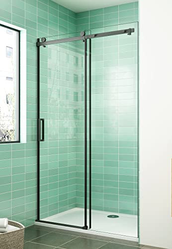 Acezanble Duschtür Nischentür 140cm Duschabtrennung Schiebetür Dusche 8mm NANO GLAS H200cm
