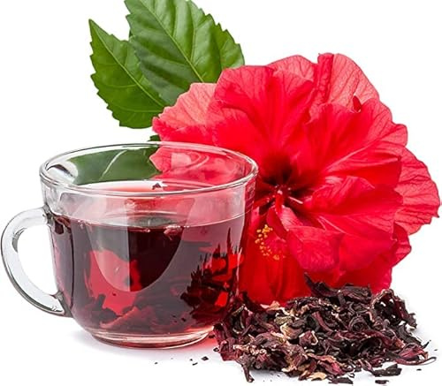 Hibiscus Flowers Tea for Healthy Living,100% Pure Naturally Grown Hibiscus Plant Loose Leaf Herbal Tea -100G