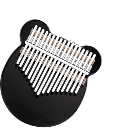Standard-C-Melodie, Schwarz-transparentes Acryl-Kalimba-Daumenklavier Mit 17 Tasten Und Tonabnehmer Kalimba Musikinstrument