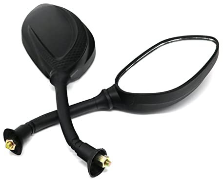 GESMOS Lenker Rückspiegel Motorrad Spiegel Scooter Elektro Fahrrad Rückseite Spiegel Motorrad Rückspiegel 8mm Im Uhrzeigersinn 2 Stück/Paar lenkerspiegel